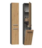 Bathroom cabinet NEL IV, anthracite/artisan oak order